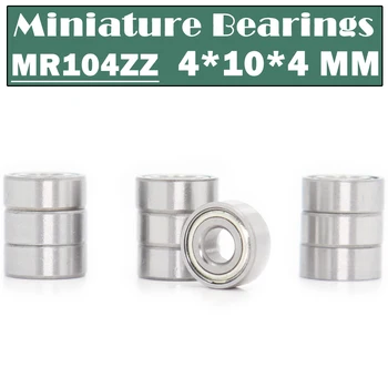 MR104ZZ Rulment ( 10 BUC.) 4*10*4 mm Miniatură MR104 ZZ Rulmenți L-1040 X2ZZ MR104Z