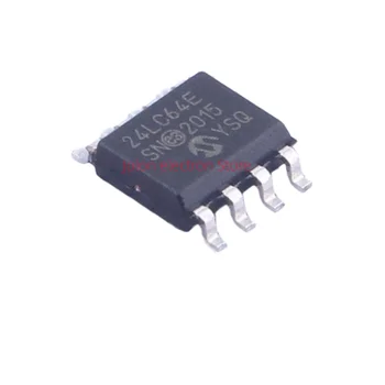 24LC64-E/SN silkscreened 24C64E chip SOIC-8 memorie original Nou