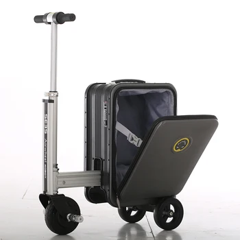 Lantsun SE3S rideable valiza ABS depozitare cazuri retractabil portbagaj ultra-ușoare scuter de mobilitate