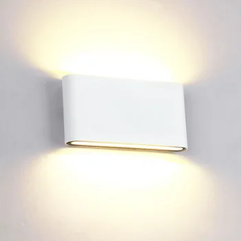 Modernă cu Led-uri Impermeabil în aer liber, în Sus în Jos Lampa de Perete IP65 Aluminiu 6W/12W LED Lumina de Perete de Interior Decorat Tranșee de Perete
