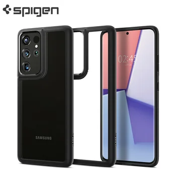 Original Brand Coreean Spigen Ultra Hybrid Caz Pentru Samsung Galaxy S21 Ultra S21 Plus S21+ Transparent Capac De Protecție