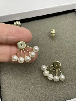 Design de moda pearl cercei Boemia doamna în formă de evantai placat cu aur cercei high-end cadou de ziua de nastere pentru prietena