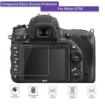 2 buc 9H Temperat Pahar Ecran LCD de Protector Scut de Film Pentru Nikon D750 Accesorii aparat de Fotografiat