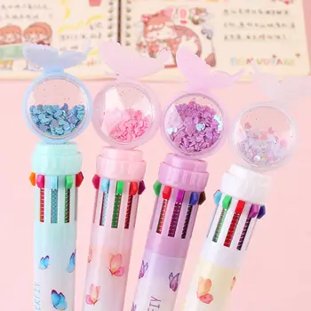 Kawaii Rechizite De Birou Școală Elementară Paiete Fluture Papetărie Pix De Culoare De 10 Pixul Rollerball Pen