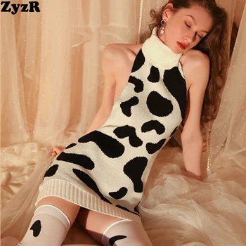 ZyzR BabyDolls Chemises Vaca Pulover Guler Tentația Cămașă De Noapte Uniforme Femei Rochie De Seara Sexy Pijamale, Costume Exotice