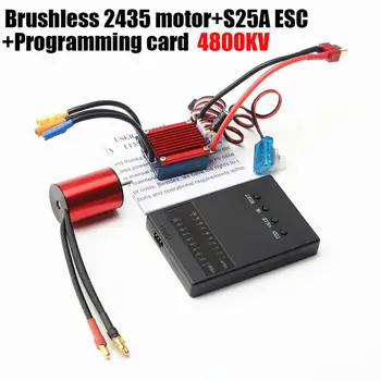 S2435 4500/4800kv 4p Motor fără Perii 25a Brushless Esc Electric Controler de Viteză Card de Programare Pentru 1/16 1/18 Masina Rc Camion