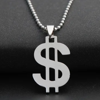 30pcs din oțel Inoxidabil dolarul American semn de bani pandantiv colier lume monedă universală bogat colier norocos cadou bijuterii
