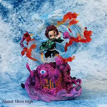 18cm Fantomă Vânătoare Gk gură De Apă G5 Tanjiro Sd Statuie Cu Cutie Figura Model Desktop Ornament Cadou Pentru Copii de Sărbători