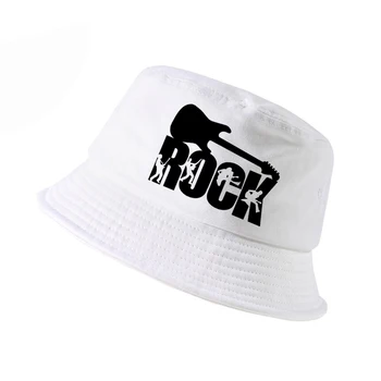 Trupa de ROCK scrisoare de Imprimare găleată pălărie k pop bărbați femei hip-hop pescar pălării de vară în aer liber de vânătoare, de pescuit capac harajuku