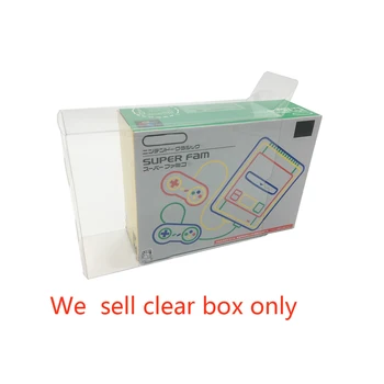 10 buc o mulțime Transparent cutie de Depozitare de Colectare a Afișa caseta de S-F-C mini pentru S-N-E-S mini Consola de jocuri Cutie de Protecție