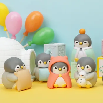Primul sezon al PIGURE mini papusa drăguț pinguin de mână-a făcut orb cutie model animal jucărie surpriză ziua de nastere cadou de Crăciun