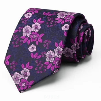Barbati Nunta Cravata Brand Nou Roșu 8CM Larga de Cravate Pentru Bărbați de Înaltă Calitate Floral Jacquard Gât Cravata Mirelui Petrecere de Nunta Cravata Cutie de Cadou