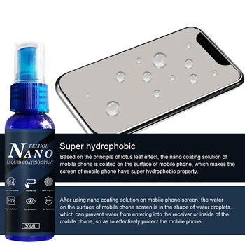 1 BUC 30ml Nano Lichid Ecran Protector de Film Spray Telefon Mobil Nano Soluție de Acoperire Rezistent la zgarieturi Telefoane surse de Reparare