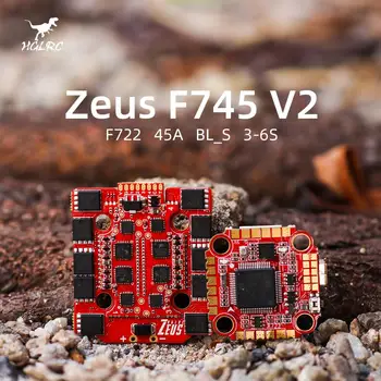 HGLRC Zeus F745 V2 STIVA F722 Mini Controler de Zbor 45A V2 BLHELIS 4in1 ESC 3-6S 20X20mm pentru RC FPV Racing Freestyle Drone