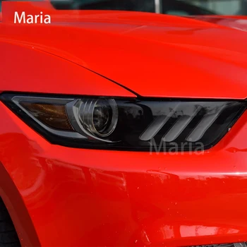 Pentru Mustang 2015-2017-Prezent Accesorii Auto Faruri Folie de Protectie Faruri Negru Transparent TPU Autocolant