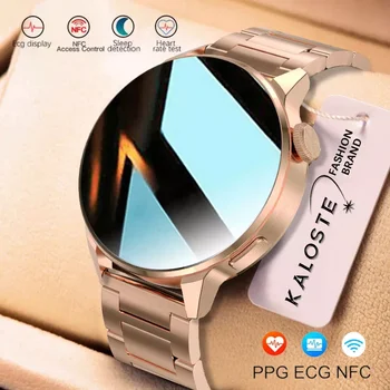 2022 NFC Smart Watch Barbati 390*390 Ecran Mișcare GPS Track Ceasuri Sport Femei de Încărcare fără Fir Bluetooth Apel ECG Smartwatch