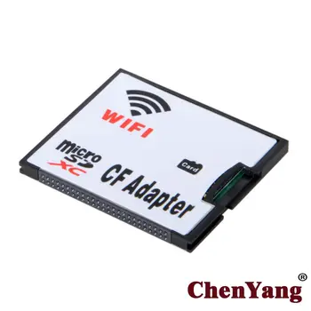 Chenyang WIFI Adaptor de Card de Memorie Micro SD TF la CF Compact Flash Card Kit pentru aparat de Fotografiat Digital