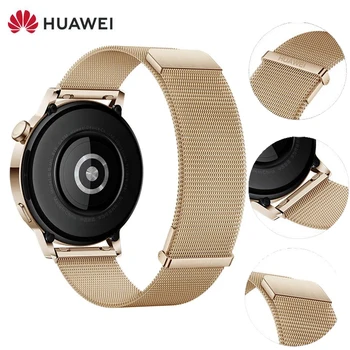 Original Huawei Curea Milanese Loop 20mm Watchband CEAS Pentru GT3 Pro 42mm,APT 2,WATCH GT 2 42mm,CEAS GT 3 42mm Bine Bandă de Oțel