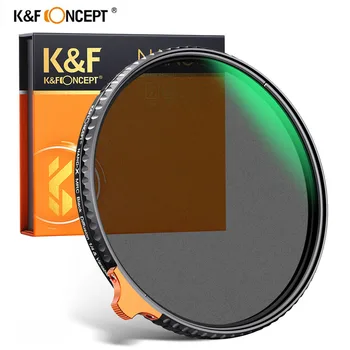 K&F CONCEPT Reglabil ND2-32 Filtru ND 1/4 Black Lentile Filtru 2 in 1 ND Filtru 49mm 52mm 55mm 62mm 67mm 72mm 77mm