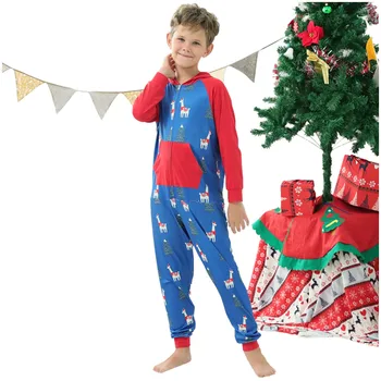 De Iarnă De 2022 De Crăciun FamilyOne-O Bucata Pijama Copii Copii Corn Hanorace Familie Pijama Body Sleepwear Пижамы#8