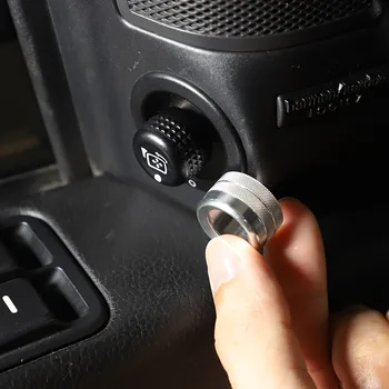 Pentru Land Rover Discovery 3 LR3 2004-09 Aluminiu Oglinda Retrovizoare Auto Buton de Reglare Buton Capac Inel Decorativ Accesorii Auto