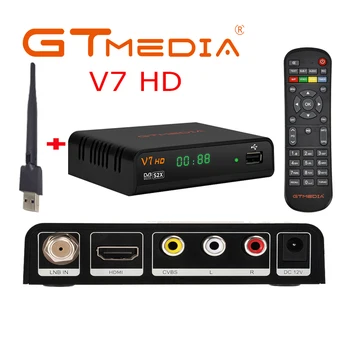 10buc GTMEDIA V7 HD S2X Freesat V7s WIFI DVB-S2 HD Youtube PowerVU CCaam Newcamd GTMEDIA V7S freesat v7s receptor de satelit