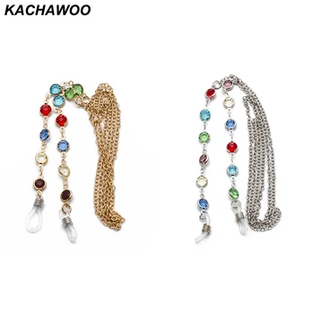 Kachawoo Lanț din Oțel Inoxidabil ochelari de Soare pentru Femei ochelari de citit cablu de gât accesorii Femei Culoare Șirag de mărgele de aur, argint