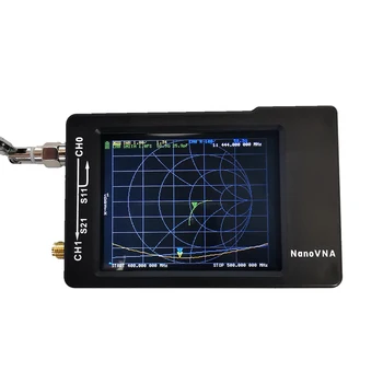 Baterie 450MAh 2.8 inch LCD NanoVNA-H 50KHz~1.5 GHz VNA HF VHF UHF UV Analizor Vectorial de Retea Antena Analizor cu carcasa din Plastic