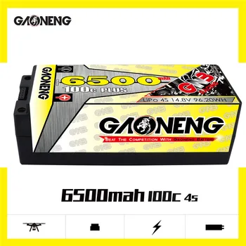 Gaoneng BNG 6500MAH 4S 14.8 V 100C Acumulator Lipo 5mm Built-in Glonț Greu de Caz T XT60 Plug pentru 1/8 RC Racing Model de Masina Piese de Schimb