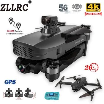 ZLLRC SG908 Max Trei Axe Drona Cu Gimbal 4K aparat de Fotografiat Profesional Automat de Evitare a obstacolelor Motor fără Perii RC Quadcopter