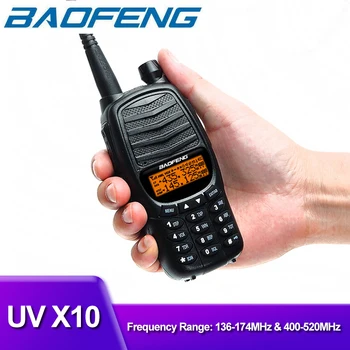 PENTRU BAOFENG UV-X10 10W 8800MAH 2-PTT DUAL BAND VHF UHF INCARCATOR USB WALKIE TALKIE SUNCA CB PORTABIL de EMISIE-recepție RADIO UV-5R UV-82