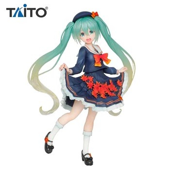 Autentic TAITO Hatsune Miku 3 sezonul de toamna ver. Figura Anime 18cm Colectie de figurine Jucarii Model
