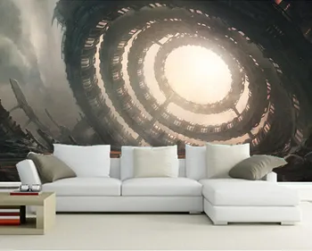 Obiceiul picturi murale 3D, 3D Cosmonauți Technics Fantezie, sci-fi, Fantezie imagini de fundal ,canapea camera de zi TV de perete hârtie de perete dormitor