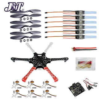 JMT DIY F550 Drone Heli Cadru Kit Cu KK 2.3 Zbor Controller ESC Motor din Fibra de Carbon Elice