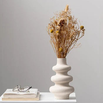Ceramica Vaza Nordic Decor Acasă de Lux Camera de zi de Decorare Cameră Decor Mat Vaza de Flori Decor Acasă Stand pentru Flori