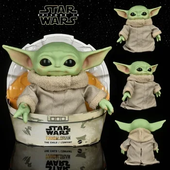 Disney Star Wars 28cm Yoda Copilul Darth Pvc de Pluș Figura de Acțiune Anime pentru A-i Apăra pe Maestrul Yoda Păpuși Cadouri Pentru Copii Jucarii