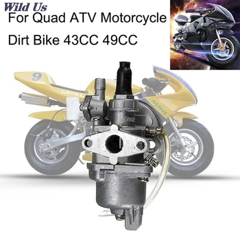 Motor cu Carb Carburator 2 accident vascular Cerebral Mini Quad ATV Dirt Bike MiniMoto Go Kart Buggy NOU Pocket Bike 47cc 49cc