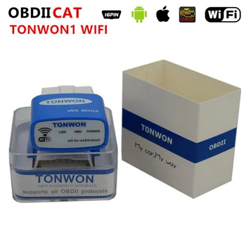 TONWON TW1 Bluetooth BT 3.0/4.0/Wifi OBD2 de Diagnosticare Instrument de Scanare OBD Scanner Verificați Auto Motor Cititor de Cod Pentru iOS/ Android ELM327