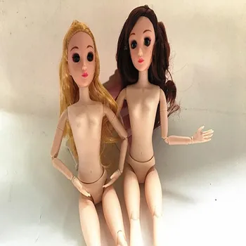 3pc/mult de 30cm de plastic de sex feminin manechin corp papusa articulațiilor 3D real ochi de papusa de copt tort de nunta de design gol copilul Poate îndoi D212