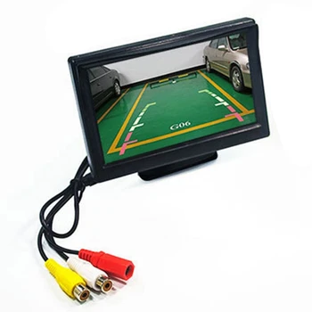 5 inch Masina de mers înapoi Monitor LCD de Înaltă Definiție Ecran Digital 2 Modul de Intrare Video Auto Parcare Camera Retrovizoare 37JE