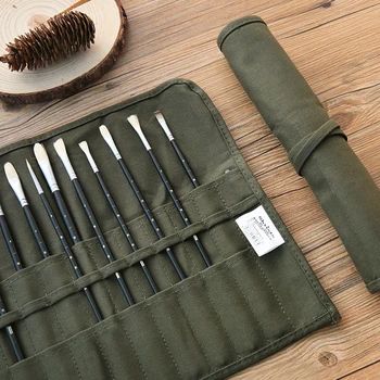 MIRUI nou concept guașă pen cortina verde militar portabil de admitere acuarelă perie stilou penarul școlar rechizite de birou