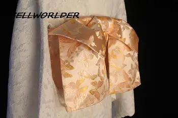Original Japonez stil Kimono Accesorii Brocart Bow centura Fluture de imprimare Centura de Talie