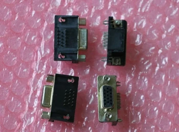 20 buc DB-15 15pin Interfață de sex Feminin Unghi Drept VGA Porturi Seriale 3 Rânduri Single-cap Conector Solder Soclu Adaptor Pentru PC