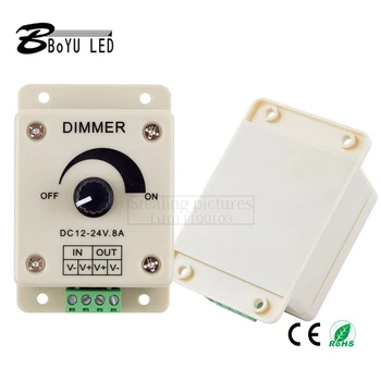 Manual butonul dimmer 8A LED monocrom plastic switch 12-24V led dimmer