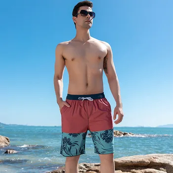 Bărbați uscare Rapidă pantaloni de Plajă Pierde Cinci minute de pantaloni de Culoare de Imprimare de Agrement holiday Beach shorts