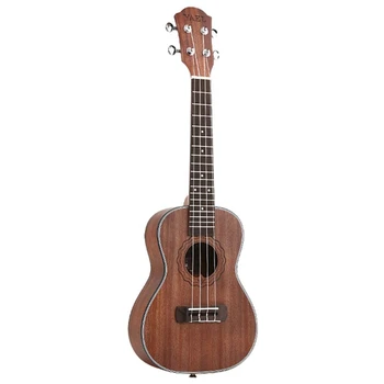 YAEL 26Inch Sapele Ukulele 4 Siruri de caractere Hawaiian Ukulele, Chitara Acustica Mini Guitarra Pentru Incepatori Copii