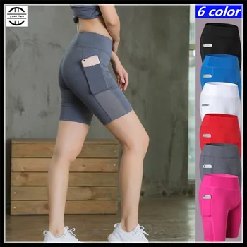 Femei si Fete Formatorii de Exercițiu 3D Strâns de Fitness Genunchi Lungime Pantaloni Rapid-uscat de Wicking Mare Elastic Subțire de Compresie Jumătate Pantaloni