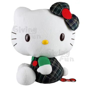 Originale Sanrio Anime Hello Kitty Papusa De Plus Verde Scoțian / Kimono Albastru Original Importate Kawaii Copii Jucărie Cadou De Crăciun