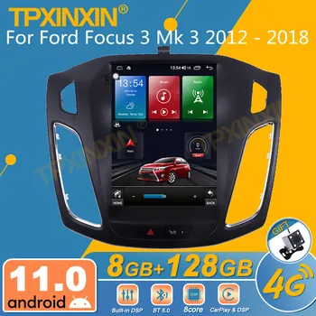 Pentru Ford Focus 3 Mk 3 2012 - 2018 Android Radio Auto Tesla Stil 2Din Receptor Stereo Autoradio Player Multimedia GPS Navi Unitate