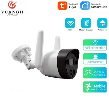 În aer liber de Securitate aparat de Fotografiat fără Fir 1080P Tuya Smart Home Impermeabil CCTV Două Moduri Audio de Supraveghere WIFI de Camere